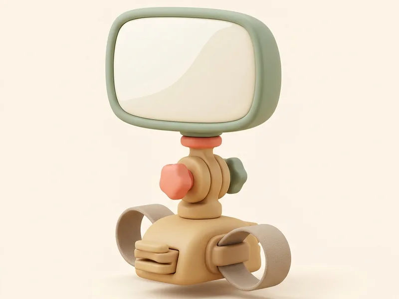 Back-Seat Car Mirror — Lets you see a rear-facing baby in the rear-view mirror