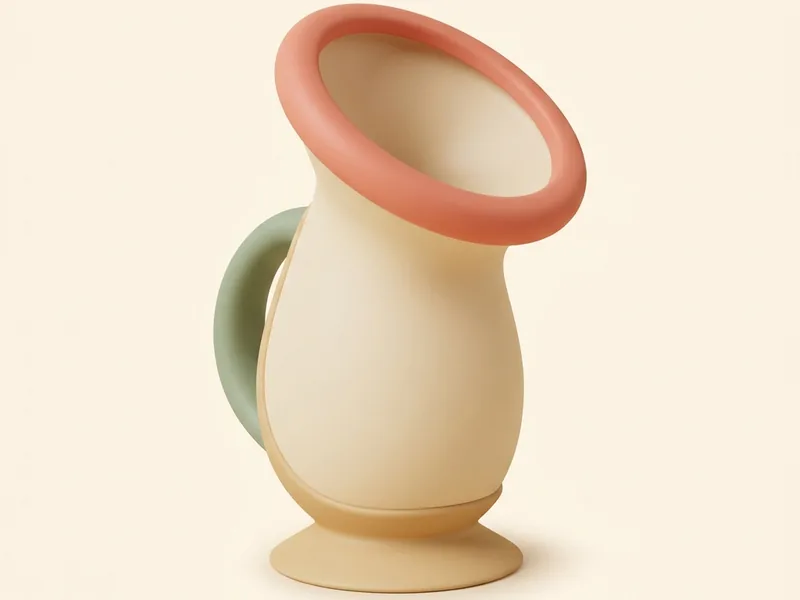 Silicone Milk Collector — A suction cup that catches letdown on the other side