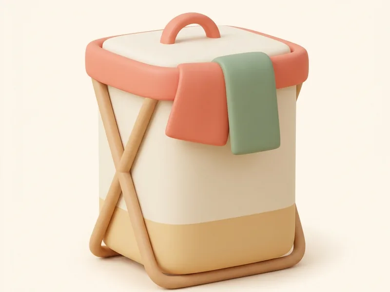 Nursery Hamper — A place for dirty clothes