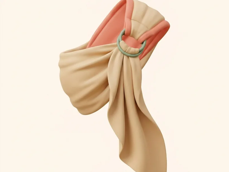 Ring Sling — One-shoulder, adjusts with two rings