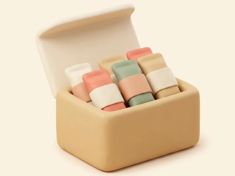 One-Handed Snacks — A box of bars for the nursing chair