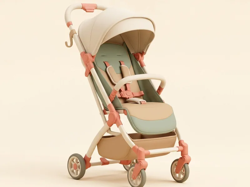 Compact Travel Stroller — Folds to carry-on size