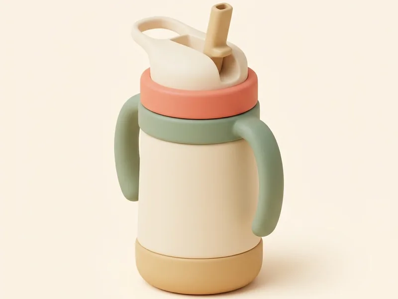 Huge Straw Water Bottle — A litre of water you can drink one-handed